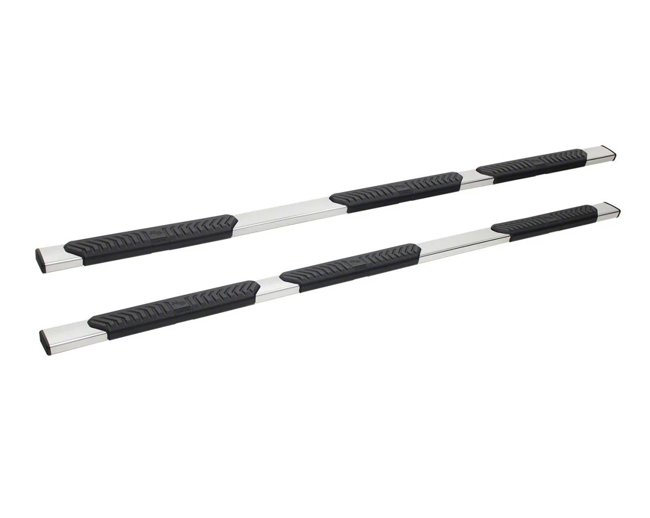 Westin R5 M-Series Wheel-to-Wheel Nerf Side Step Bars; Polished Stainless (07-13 Silverado 1500 Extended Cab w/ 6.50-Foot Standard Box)
