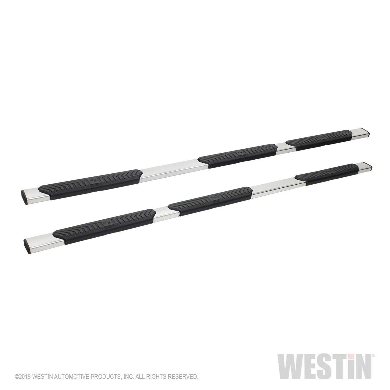 Westin R5 M-Series Wheel-to-Wheel Nerf Side Step Bars; Polished Stainless (14-18 Sierra 1500 Double Cab)