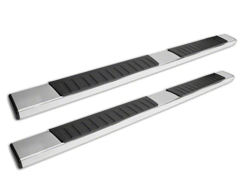 Westin R7 Nerf Side Step Bars; Stainless Steel (14-18 Sierra 1500 Double Cab, Crew Cab)