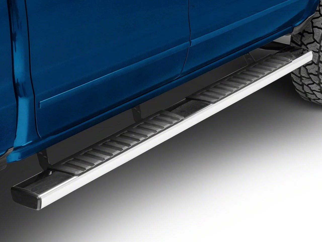 Westin R7 Nerf Side Step Bars; Stainless Steel (14-18 Silverado 1500 Double Cab, Crew Cab)