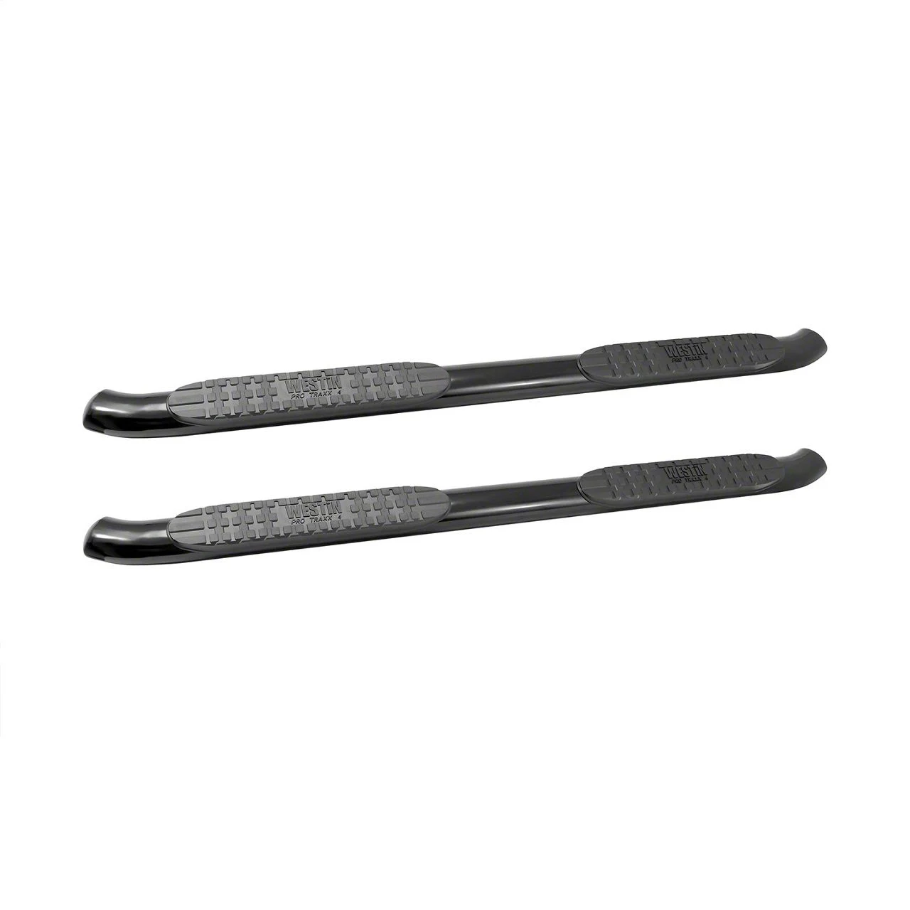 Westin Pro Traxx 4-Inch Oval Side Step Bars; Black (17-26 F-250 Super Duty SuperCrew)