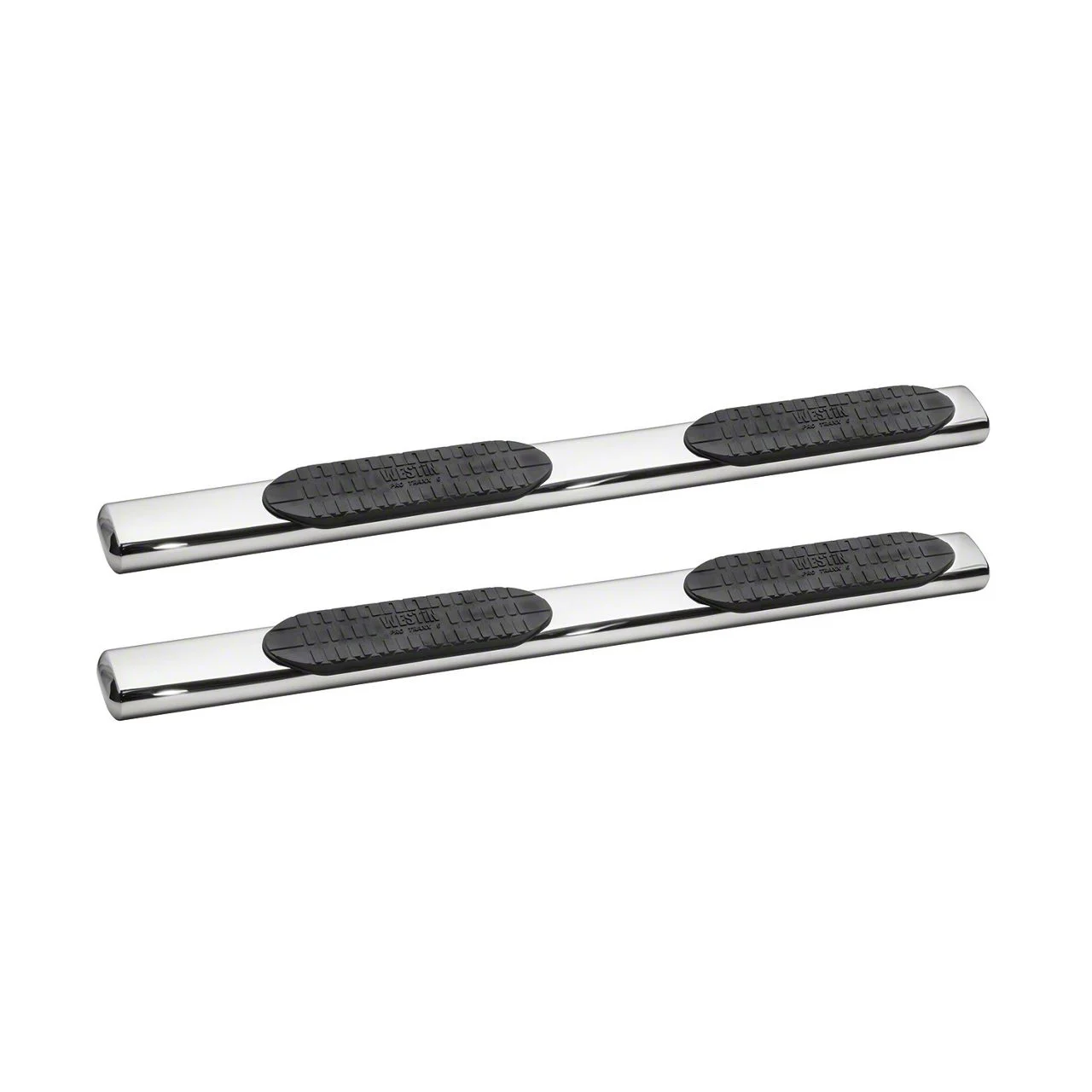 Westin Pro Traxx 6-Inch Oval Side Step Bars; Stainless Steel (17-26 F-250 Super Duty SuperCab)