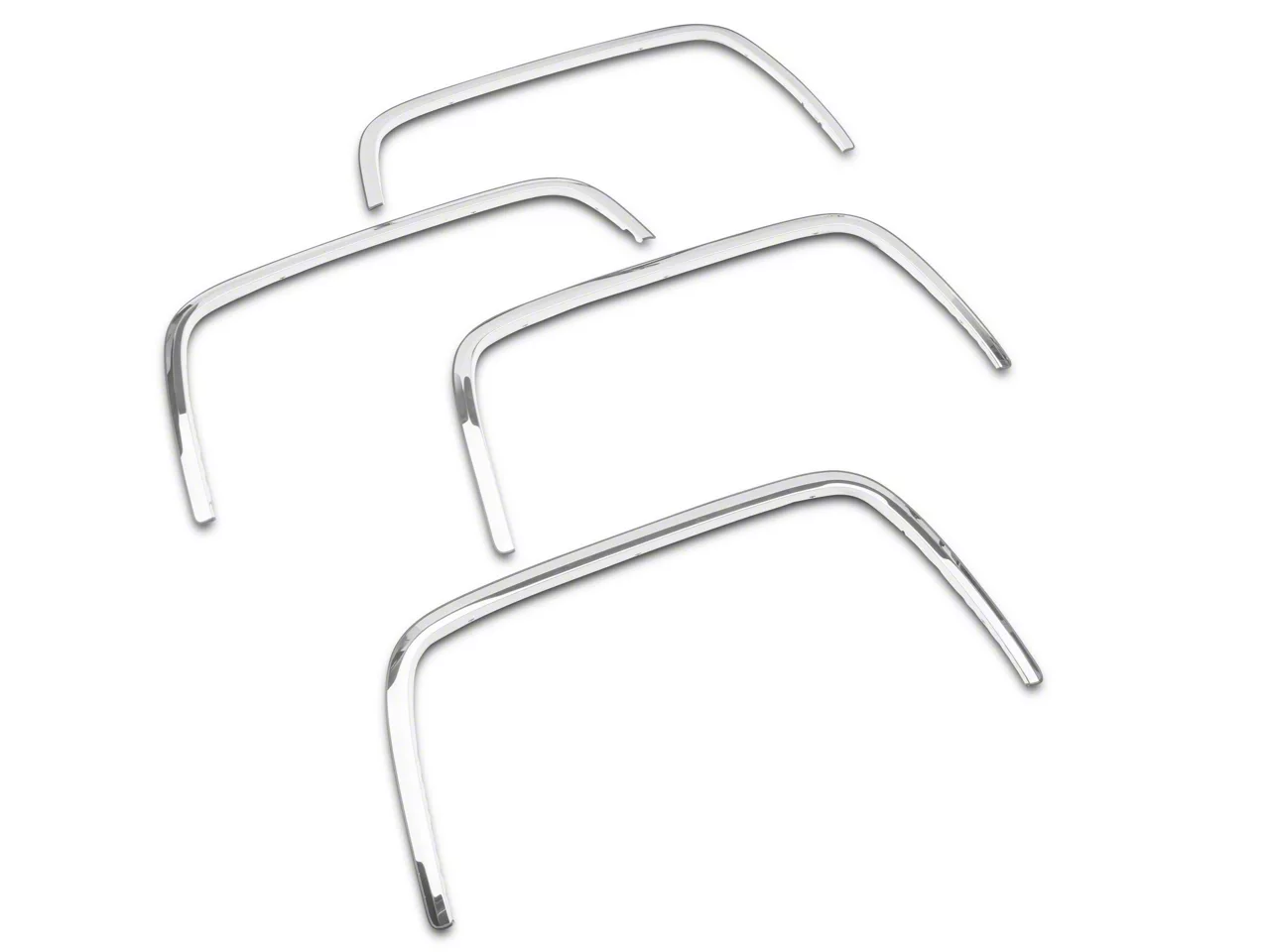 Wheel Well Fender Trim Molding; Stainless Steel (14-15 Silverado 1500)
