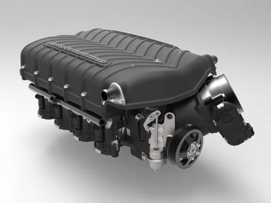 Whipple Gen 6 W185AX 3.0L Intercooled Supercharger Kit; Black; Stage 2 (15-17 5.0L F-150)