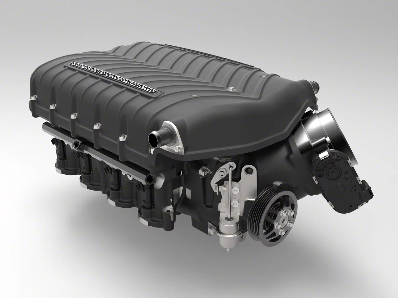 Whipple Gen 6 W185AX 3.0L Intercooled Supercharger Kit; Black; Stage 2 (21-23 5.0L F-150 w/o Pro Power Onboard)