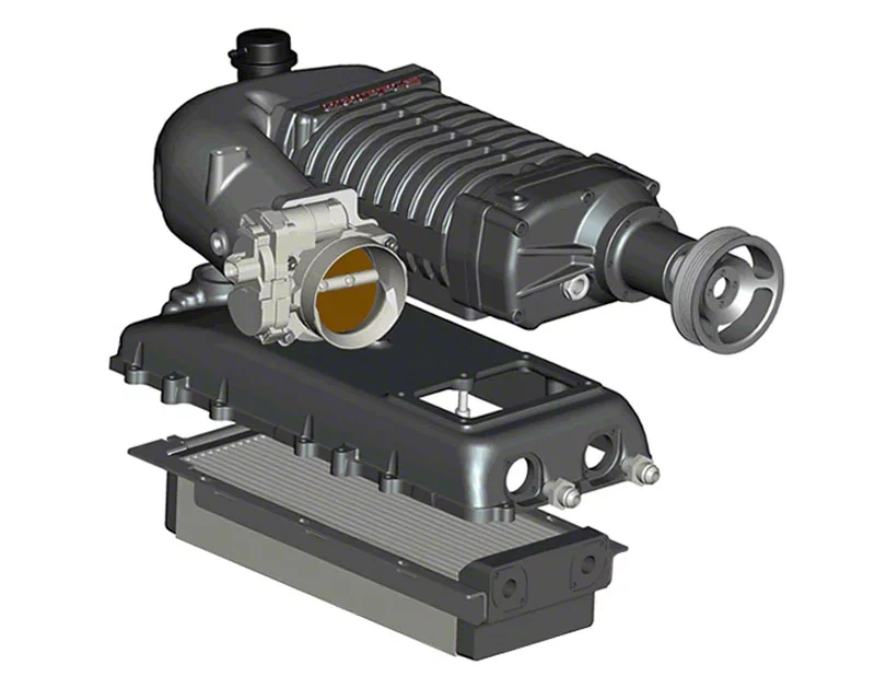 Whipple W140AX 2.3L Intercooled Supercharger Kit; Black (07-13 6.2L Silverado 1500)