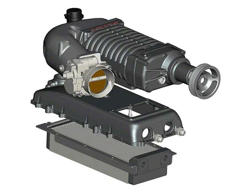 Whipple W140AX 2.3L Intercooled Supercharger Kit; Black (07-13 6.0L Silverado 3500 HD)