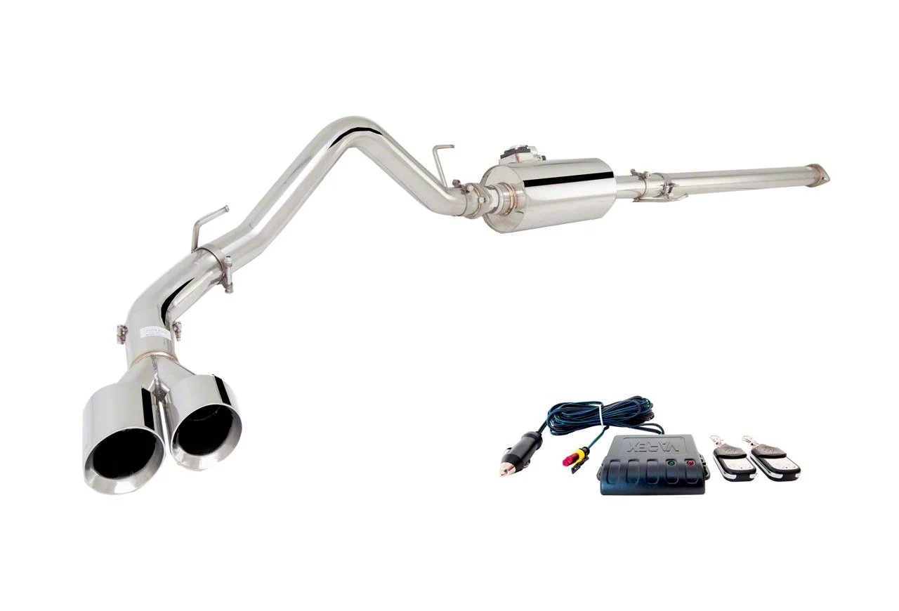 XForce Varex Single Exhaust System with Polished Tip; Side Exit (15-20 5.0L F-150)