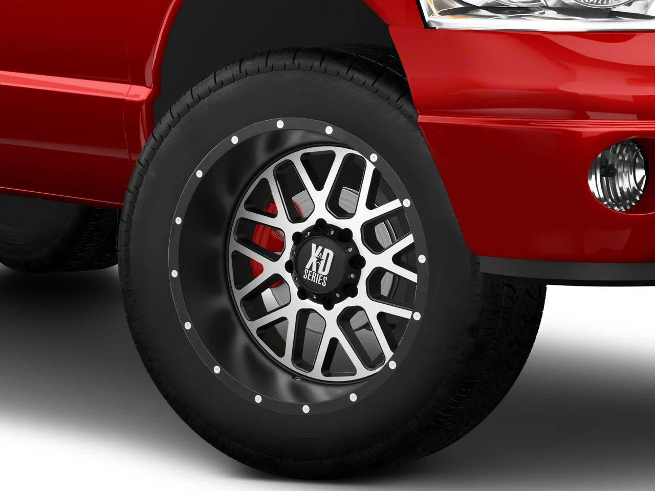 XD Grenade Satin Black Machined Face 8-Lug Wheel; 20x10; -24mm Offset (03-09 RAM 3500 SRW)
