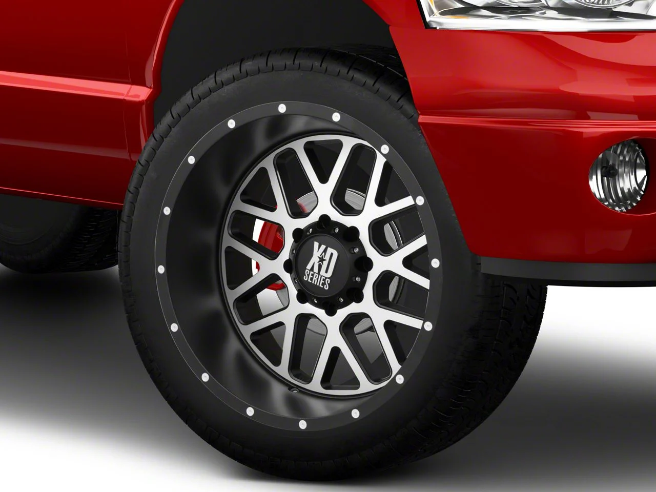 XD Grenade Satin Black Machined Face 8-Lug Wheel; 22x12; -44mm Offset (03-09 RAM 3500 SRW)