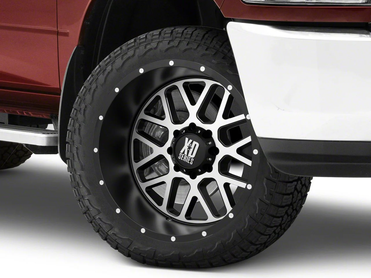 XD Grenade Satin Black Machined Face 8-Lug Wheel; 22x12; -44mm Offset (10-18 RAM 2500)