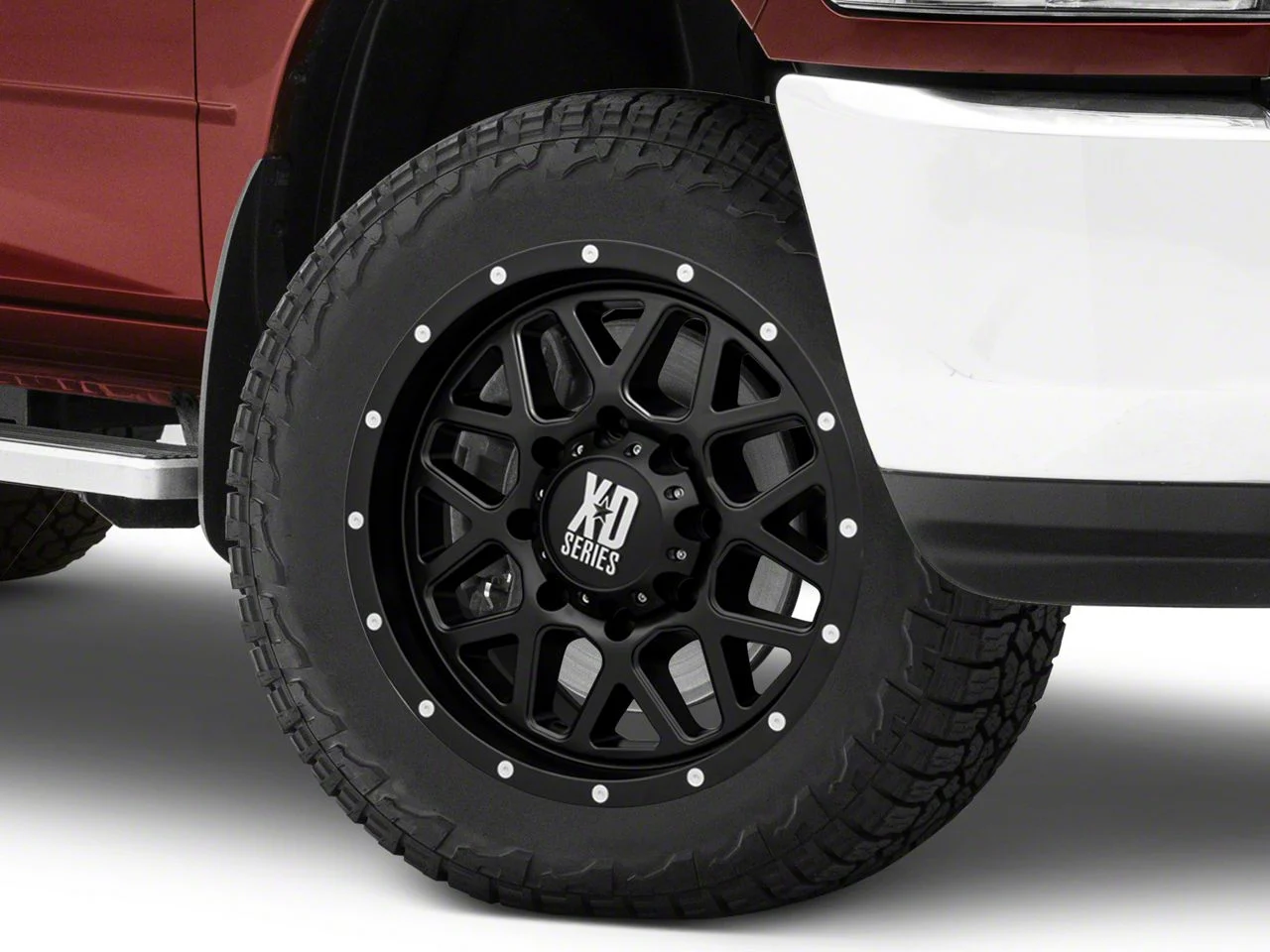 XD Grenade Satin Black 8-Lug Wheel; 20x10; -24mm Offset (10-18 RAM 3500 SRW)
