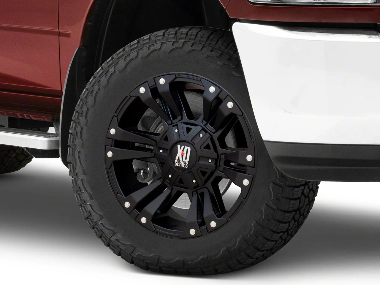 XD Monster II Matte Black 8-Lug Wheel; 20x10; -24mm Offset (10-18 RAM 3500 SRW)