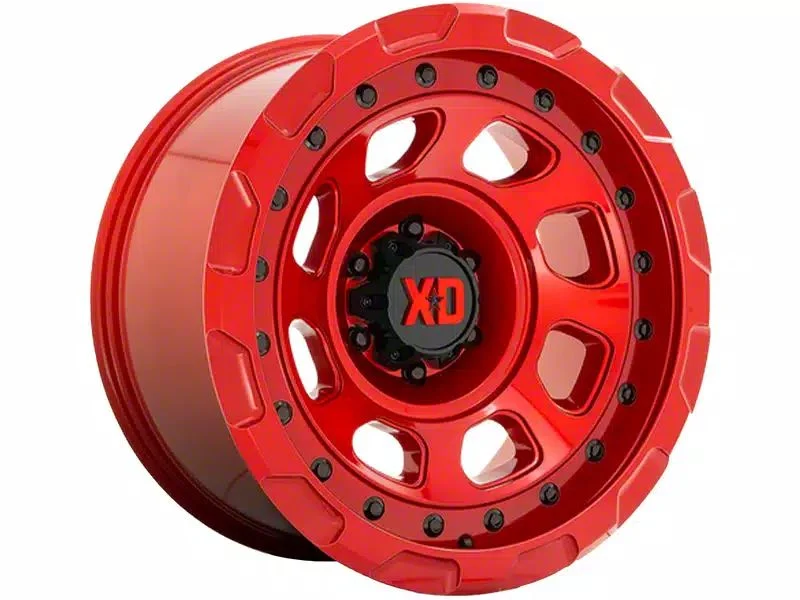 XD Storm Candy Red 6-Lug Wheel; 17x9; -12mm Offset (15-20 Tahoe)
