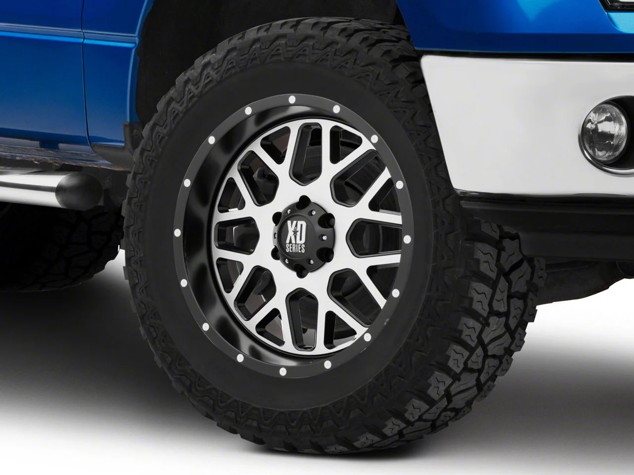 XD Grenade Satin Black with Machined Face 6-Lug Wheel; 20x9; 18mm Offset (09-14 F-150)