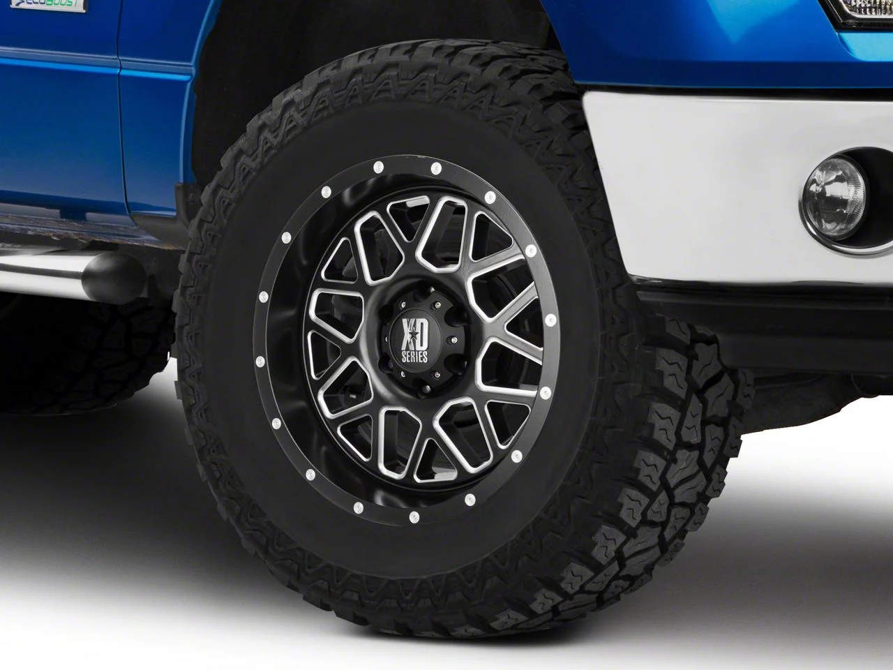 XD Grenade Satin Black Milled 6-Lug Wheel; 18x9; 18mm Offset (09-14 F-150)