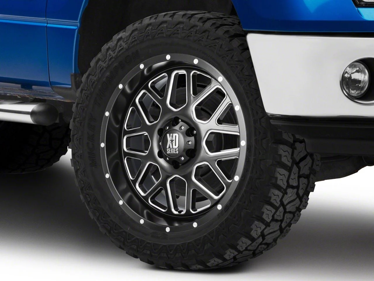 XD Grenade Satin Black Milled 6-Lug Wheel; 20x9; 18mm Offset (09-14 F-150)