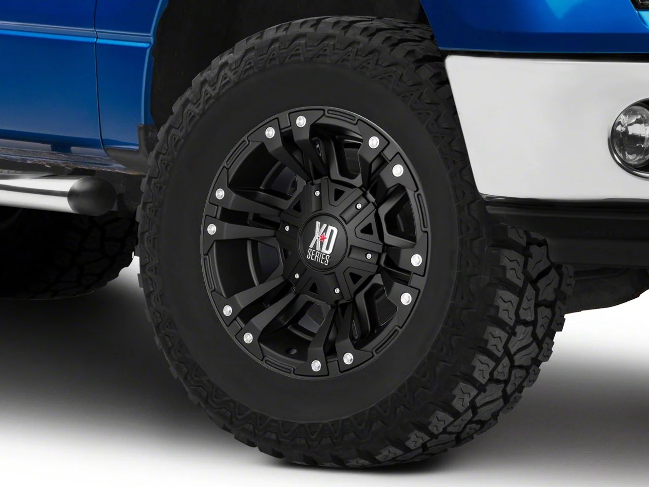 XD Monster II Matte Black 6-Lug Wheel; 17x9; 30mm Offset (09-14 F-150)