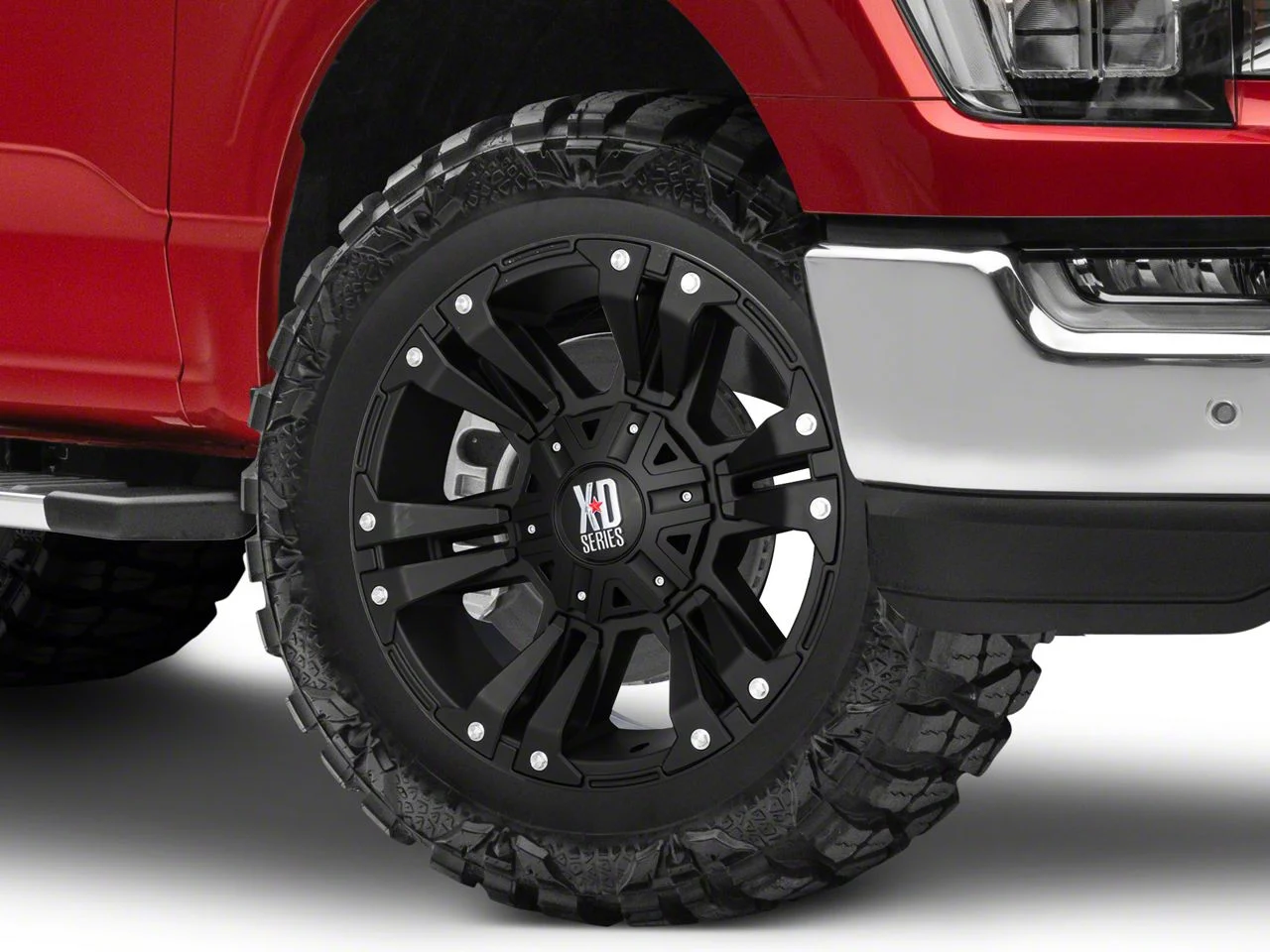 XD Monster II Matte Black 6-Lug Wheel; 20x9; 18mm Offset (21-26 F-150)