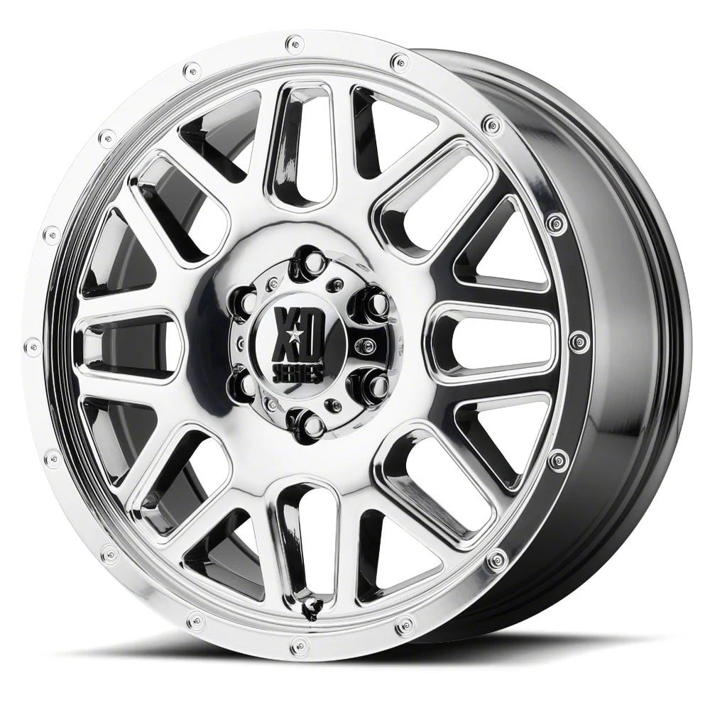 XD Grenade Chrome 6-Lug Wheel; 20x12; -44mm Offset (19-26 Silverado 1500)