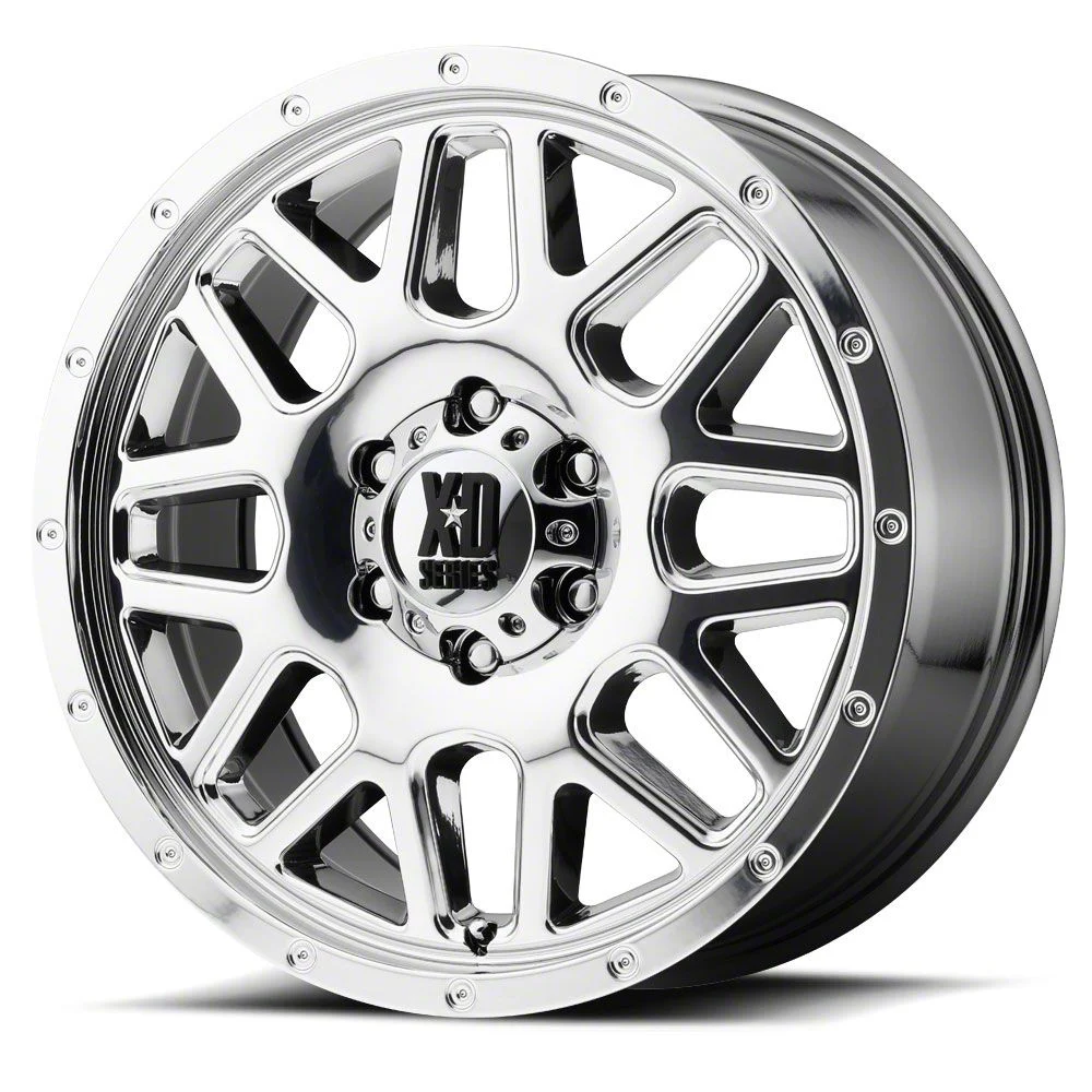 XD Grenade Chrome 6-Lug Wheel; 22x10; -24mm Offset (14-18 Sierra 1500)