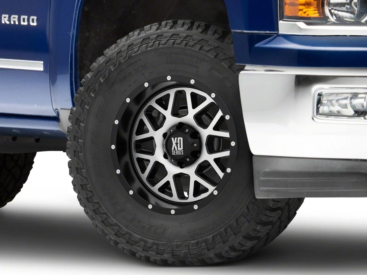 XD Grenade Satin Black Machined 6-Lug Wheel; 17x9; -12mm Offset (14-18 Silverado 1500)