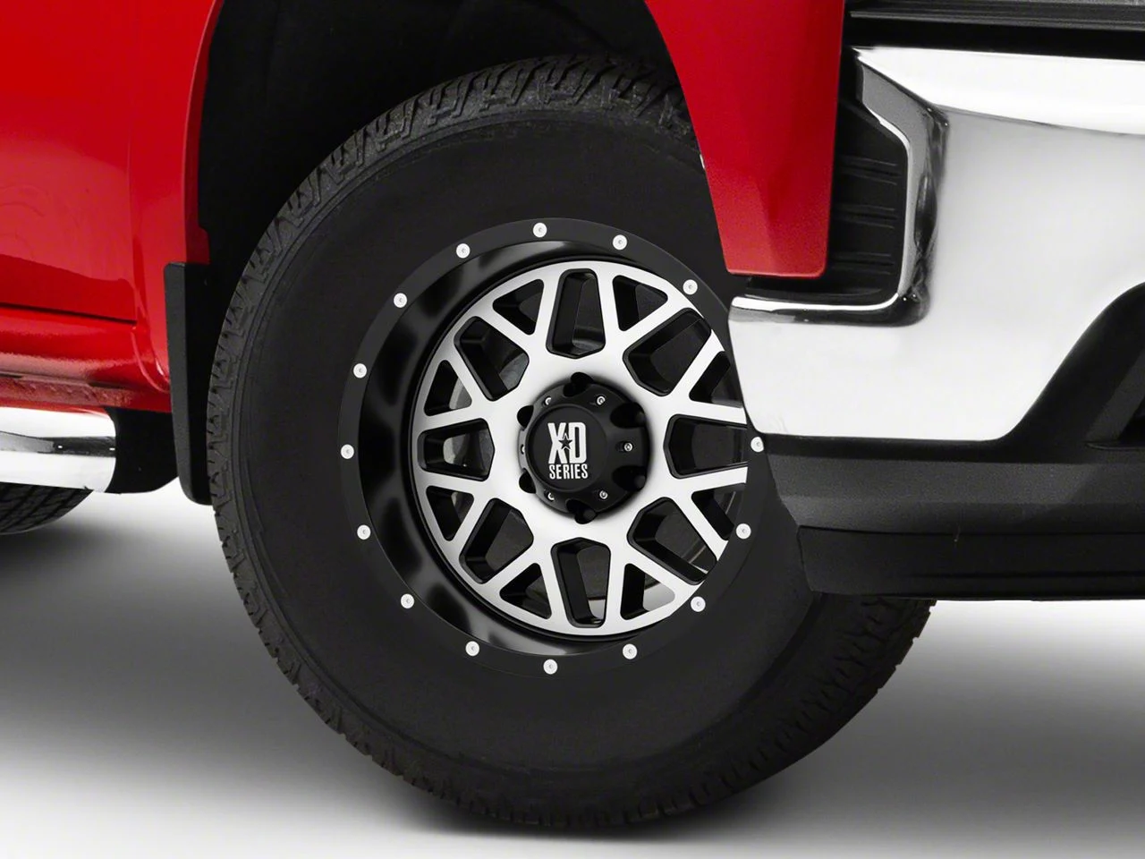 XD Grenade Satin Black Machined 6-Lug Wheel; 17x9; -12mm Offset (19-26 Silverado 1500)