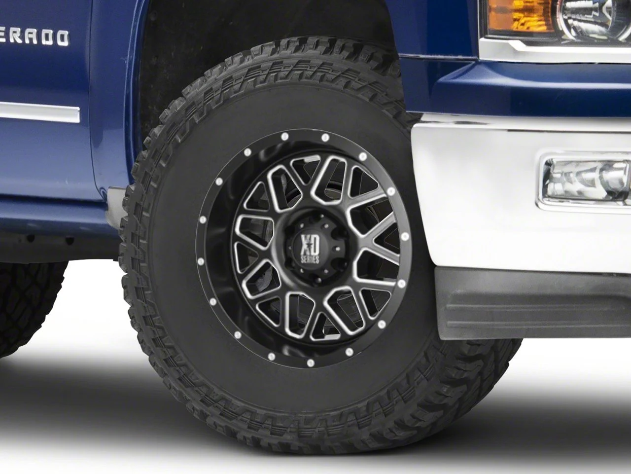 XD Grenade Satin Black Milled 6-Lug Wheel; 17x8.5; 0mm Offset (14-18 Silverado 1500)
