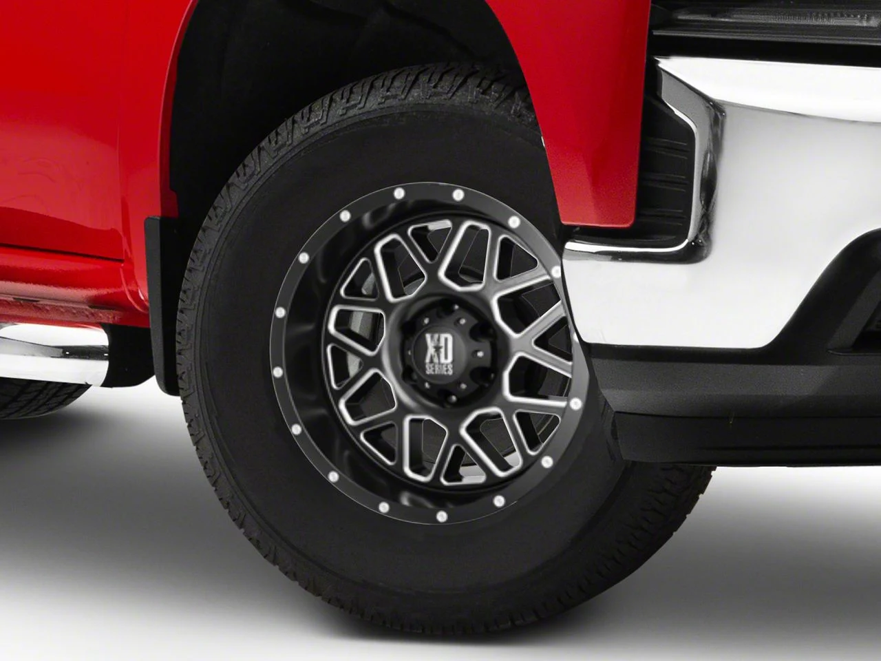 XD Grenade Satin Black Milled 6-Lug Wheel; 17x8.5; 0mm Offset (19-26 Silverado 1500)