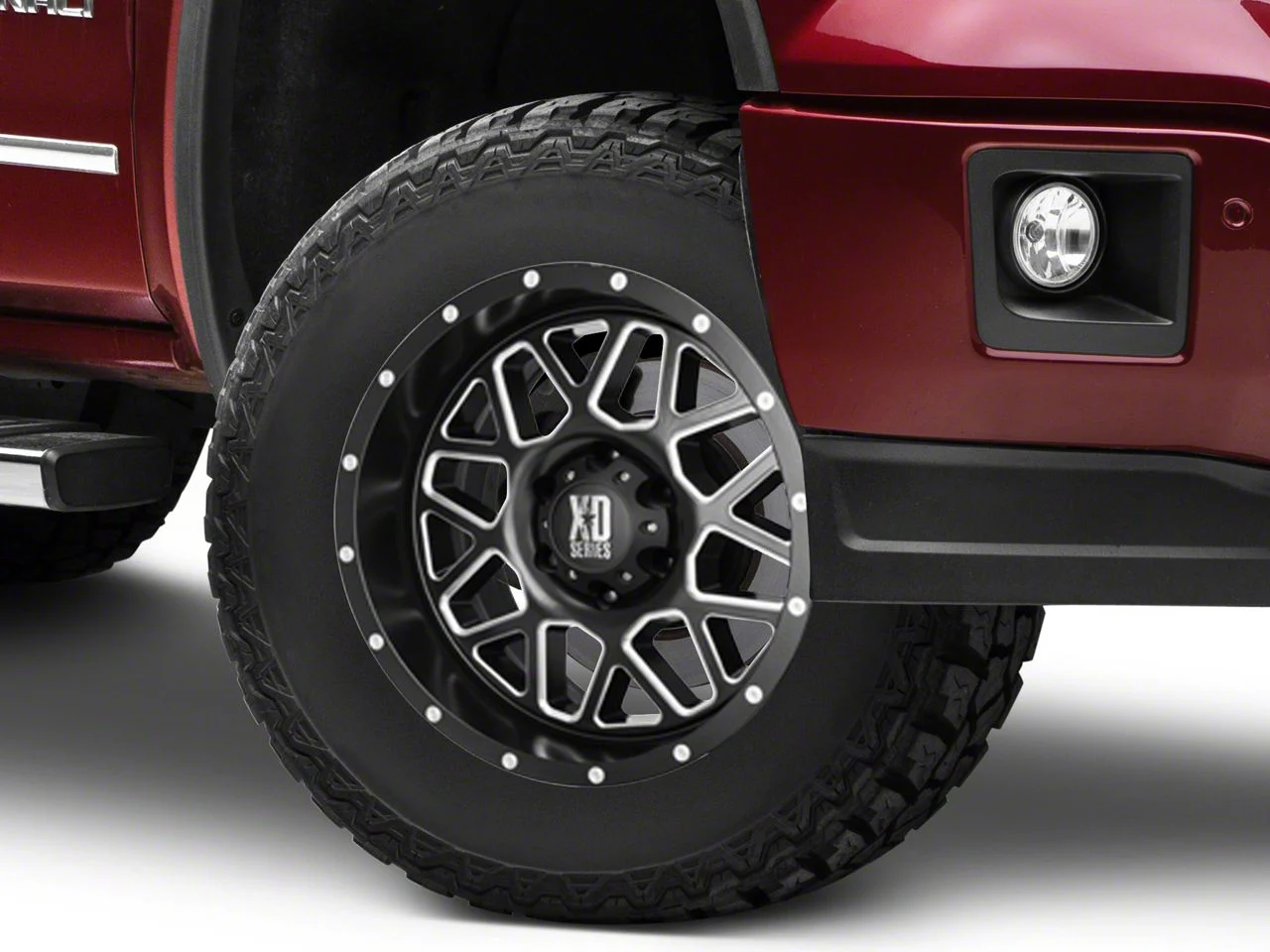 XD Grenade Satin Black Milled 6-Lug Wheel; 17x9; -12mm Offset (14-18 Sierra 1500)