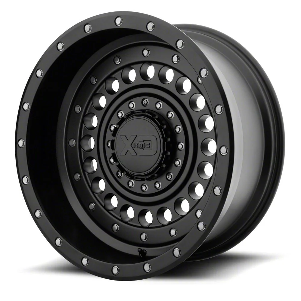 XD Panzer Satin Black 6-Lug Wheel; 20x12; -44mm Offset (19-26 Silverado 1500)