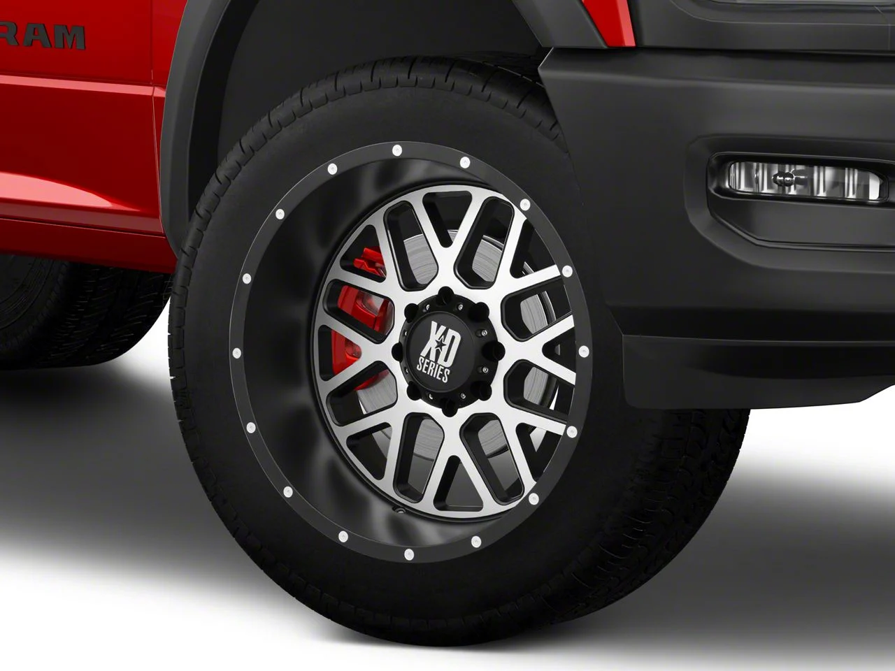 XD Grenade Satin Black Machined Face 8-Lug Wheel; 22x12; -44mm Offset (19-26 RAM 3500 SRW)