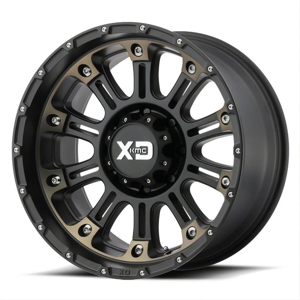 XD Hoss II Satin Black Machined with Dark Tint 8-Lug Wheel; 20x10; -24mm Offset (19-26 RAM 3500 SRW)