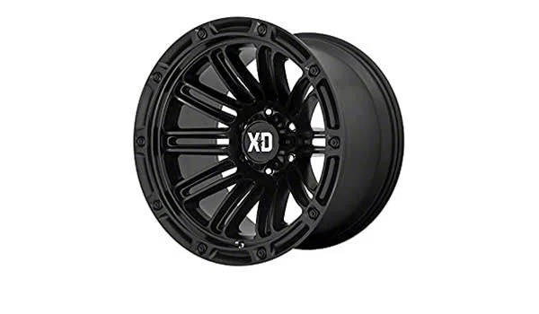 XD Double Deuce Satin Black with Dark Tint 8-Lug Wheel; 20x12; -44mm Offset (07-10 Silverado 2500 HD)