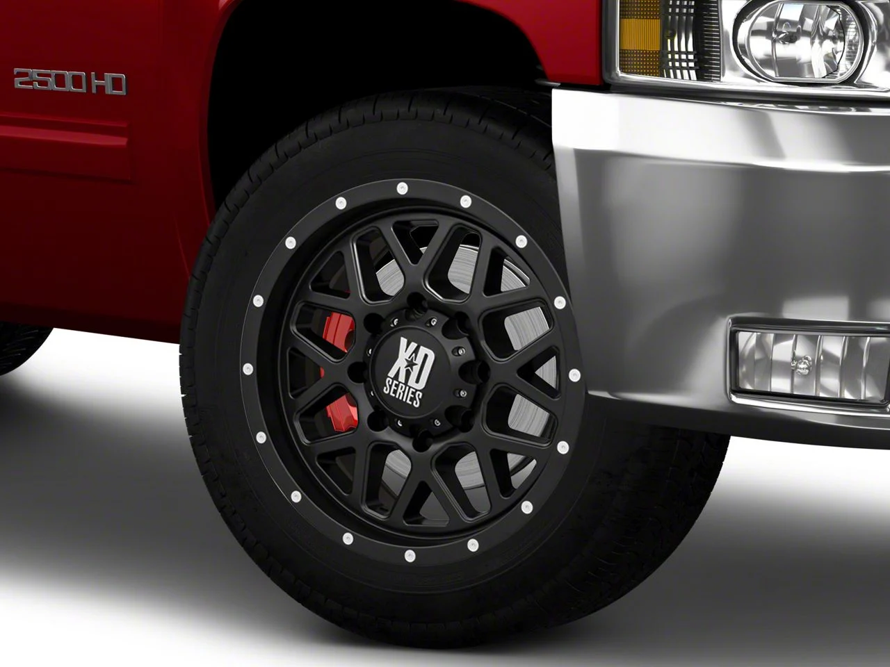XD Grenade Satin Black 8-Lug Wheel; 20x10; -24mm Offset (07-10 Silverado 2500 HD)