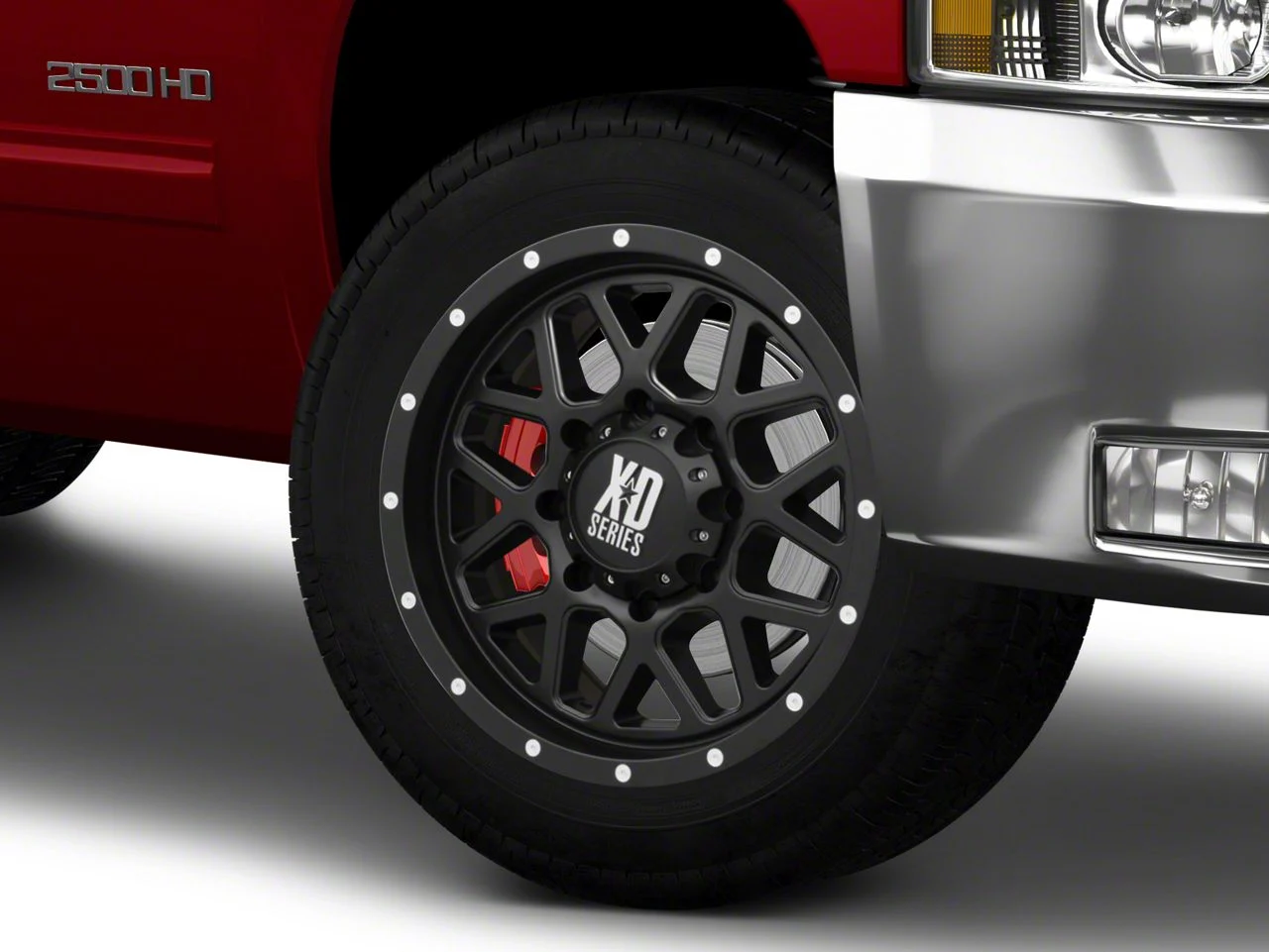 XD Grenade Satin Black 8-Lug Wheel; 20x12; -44mm Offset (07-10 Silverado 2500 HD)
