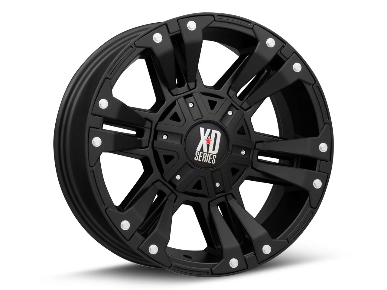 XD Monster II Matte Black 8-Lug Wheel; 20x10; -24mm Offset (07-10 Silverado 3500 HD SRW)