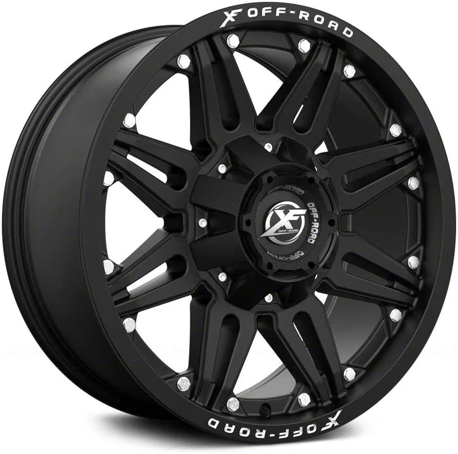 XF Offroad XF-204 Gloss Black Milled 5-Lug Wheel; 24x14; -76mm Offset (09-18 RAM 1500)