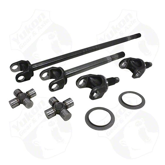 Yukon Gear Drive Axle Shaft; Front; Chrysler 9.25-Inch; Front Axle Kit; 4340 Chromoly; 33-Spline Inner and Outer Axle with 1485 U-Joints (03-08 4WD RAM 2500)