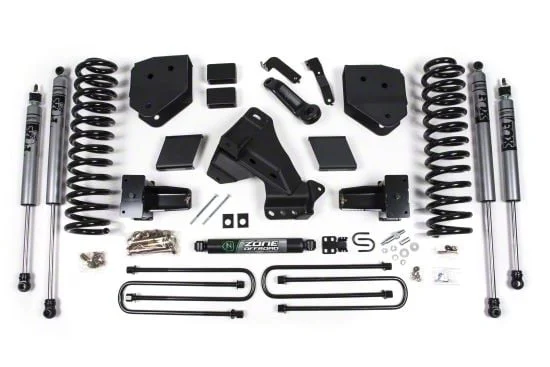 Zone Offroad 4.50-Inch Suspension Lift Kit with Nitro Shocks (20-22 4WD 6.7L Powerstroke F-350 Super Duty)