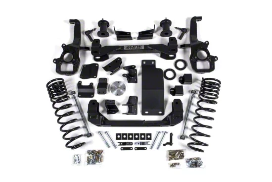 Zone Offroad 4-Inch Suspension Lift Kit with Nitro Shocks (19-24 4WD RAM 1500 w/o 22-Inch Factory Wheels & w/o Air Ride, Excluding TRX)