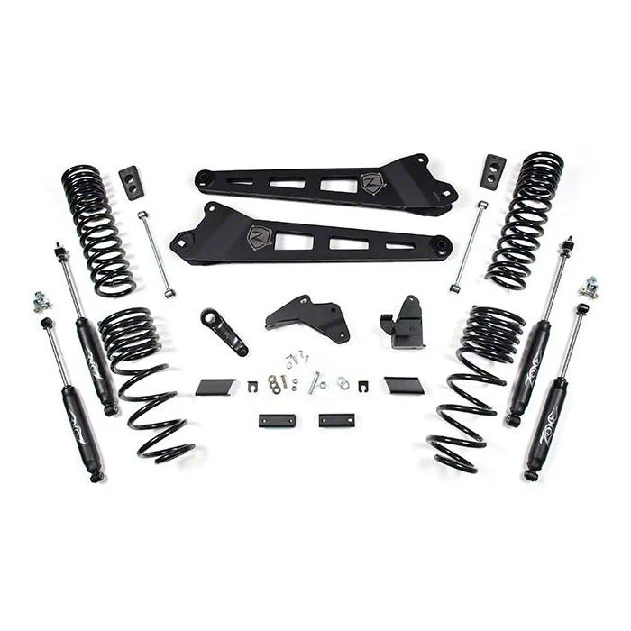 Zone Offroad 6.50-Inch Radius Arm Suspension Lift Kit with Nitro Shocks (14-18 4WD 6.7L RAM 2500 w/o Air Ride, Excluding Power Wagon)