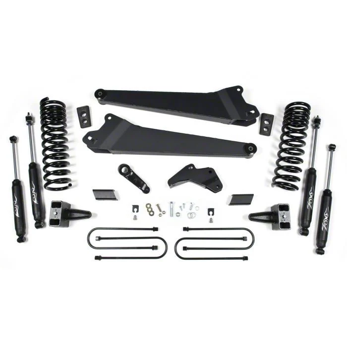 Zone Offroad 5.50-Inch Radius Arm Suspension Lift Kit with Nitro Shocks (13-18 4WD 5.7L, 6.4L RAM 3500 w/o Air Ride)