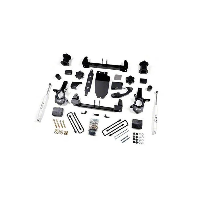 Zone Offroad 6.50-Inch Suspension Lift Kit with Nitro Shocks (14-18 4WD Sierra 1500 w/ Stock Cast Steel Control Arms, Excluding Denali)