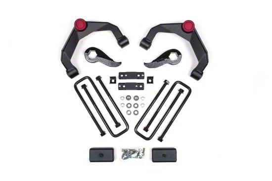 Zone Offroad 3-Inch Adventure Series Upper Control Arm Suspension Lift Kit with Nitro Shocks (20-26 Sierra 2500 HD w/ Top Mounted Overload Springs)