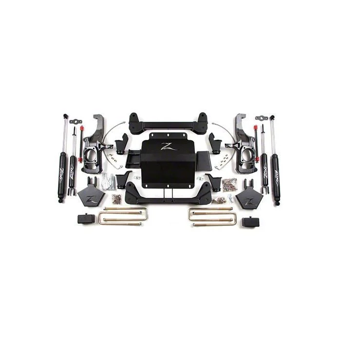 Zone Offroad 5-Inch Suspension Lift Kit with Nitro Shocks (11-19 Sierra 2500 HD w/o Top Mounted Overload Springs)