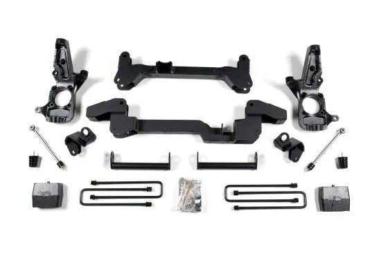 Zone Offroad 6-Inch Torsion Bar Drop Suspension Lift Kit with Nitro Shocks (07-10 2WD Sierra 2500 HD)