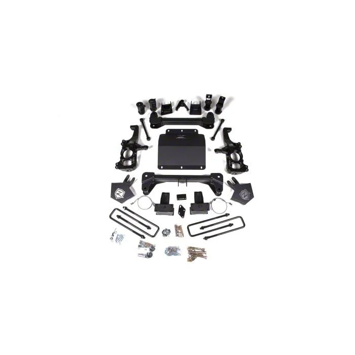 Zone Offroad 5-Inch Suspension Lift Kit with Fox Shocks (20-26 Silverado 3500 HD w/o Top Mounted Overload Springs)
