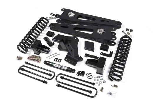 Zone Offroad 6-Inch Radius Arm Suspension Lift Kit with Nitro Shocks (20-22 4WD 6.2L, 7.3L F-250 Super Duty)