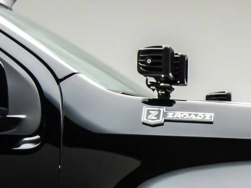 ZRoadz Four 3-Inch LED Pod Lights with Hood Hinge Mounting Brackets (15-20 F-150)